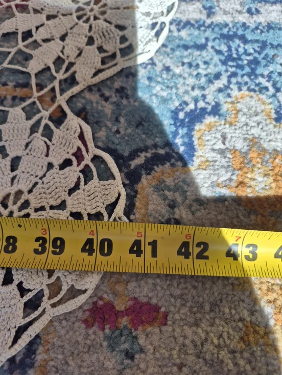 Crochet Table Cloth Floral Pattern - Picture 8 of 8